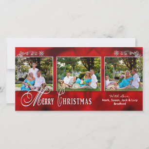 NOËL 4 X 8 CARTE PHOTO - Rouge