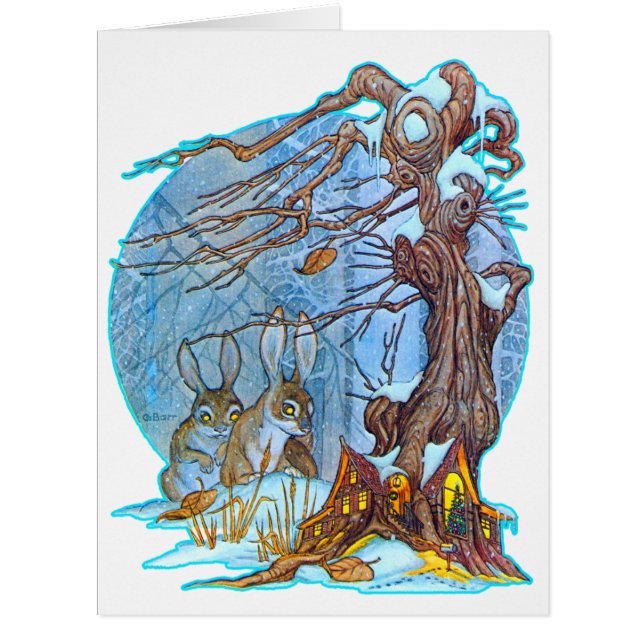 Noël à Elf Hall Oversize Carte de voeux (Devant)