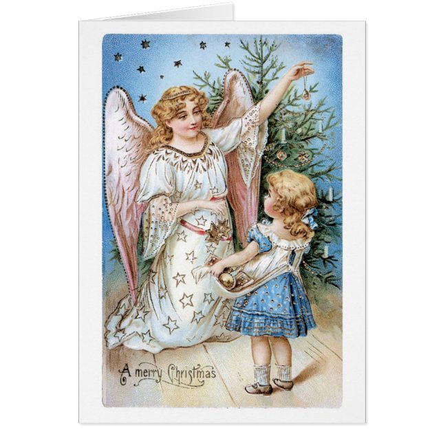 Noël à l'ancienne, Ange avec fille (Devant)