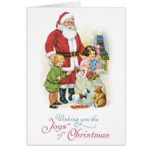 Noël à l'ancienne, Père Noël avec enfants