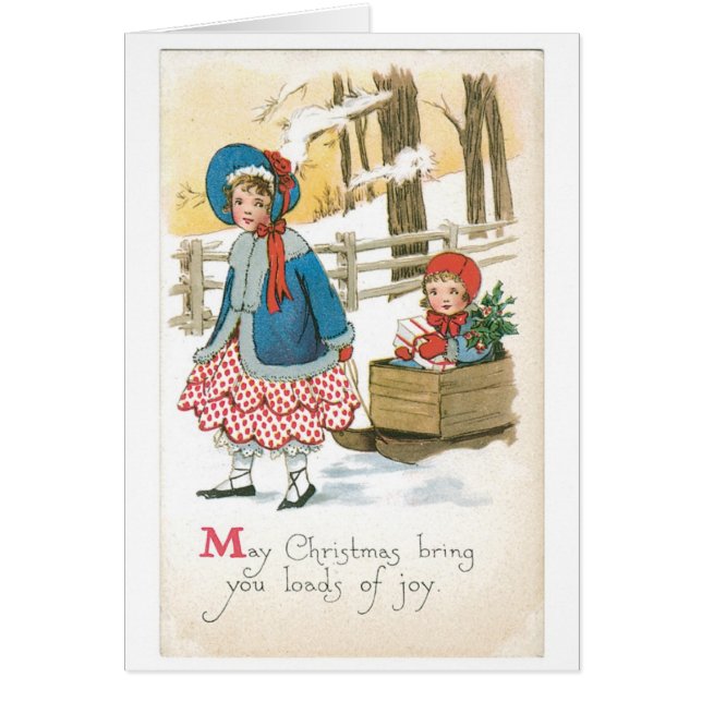 Noël à l'ancienne, traîneau (Devant)