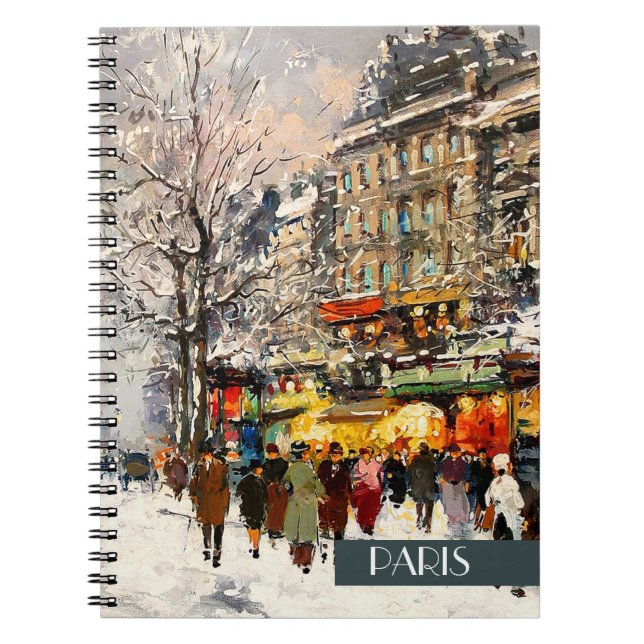 Noël à Paris. Carnet cadeau de Noël (Devant)