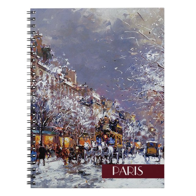 Noël à Paris. Carnet cadeau de Noël (Devant)