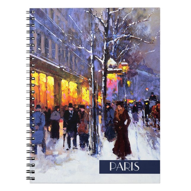 Noël à Paris. Carnet cadeau de Noël (Devant)