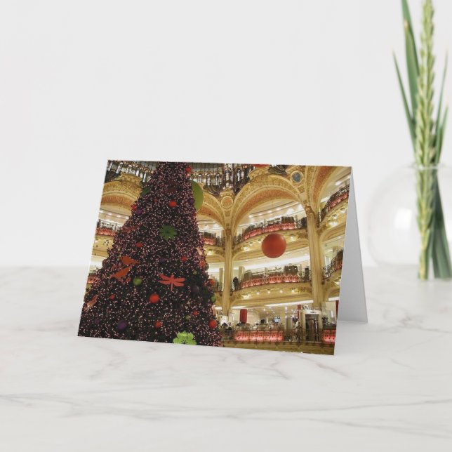 Noël à Paris Carte de voeux/note (Devant)