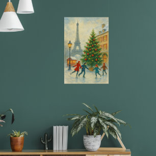 Noël à Paris - Impression artistique - La Tour Eif