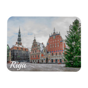 Noël à Riga Lettonie Magnet