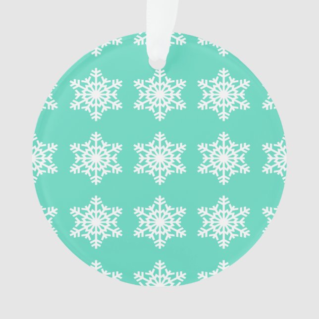 Noël à Tiffanys Aqua Blue Snowflakes (devant)