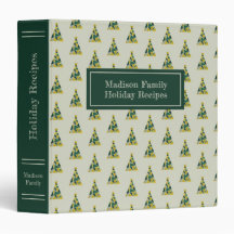 Noël Abstrait Pine Tree Recette Classeur de vacanc