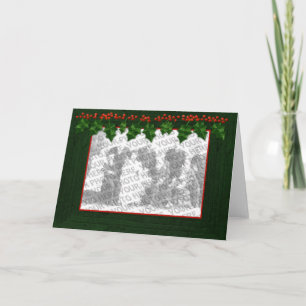 Noël Ajouter votre cadre photo Carte personnalisab
