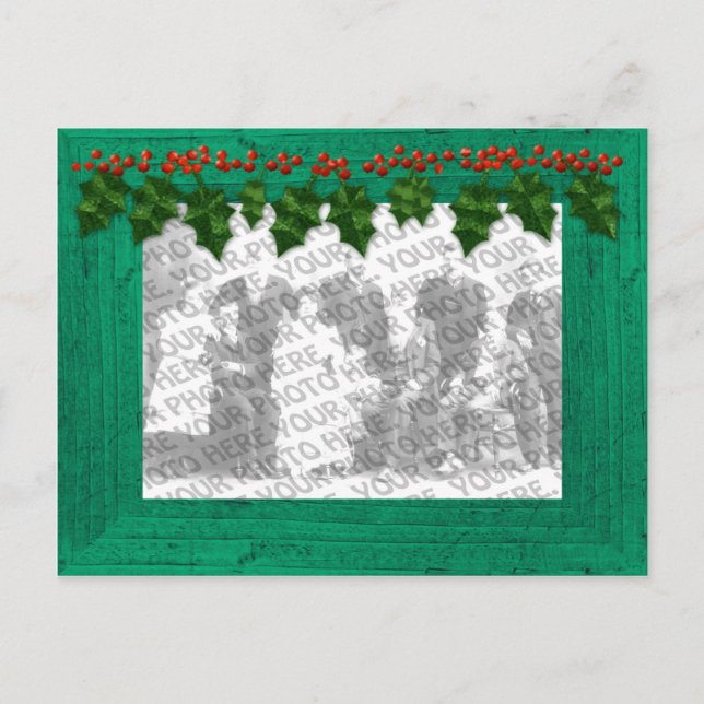 Noël Ajouter votre cadre photo carte postale (Devant)