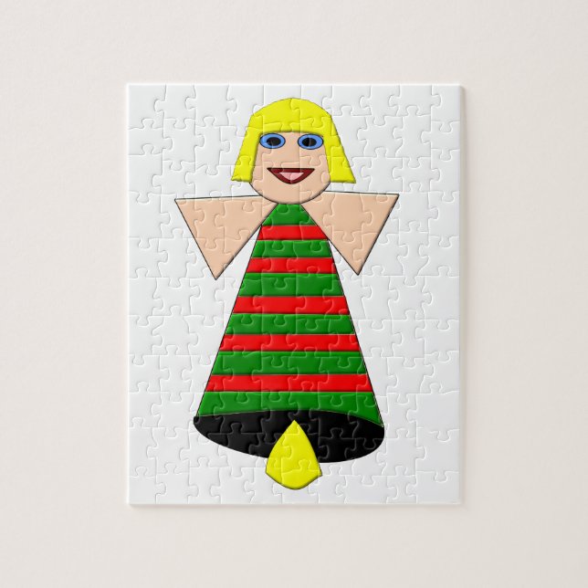 Noël Angel Bell Puzzle (Vertical)