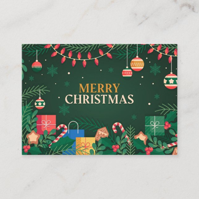 Noël Arbre Noël Noël 2021 Cadeaux Cartes de voeux (Devant)