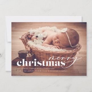 Noël Arrivée Carte photo de vacances