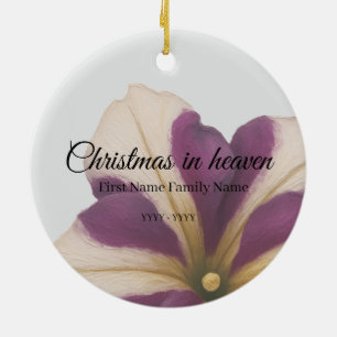 Noël au ciel mémorial ornement pétunia
