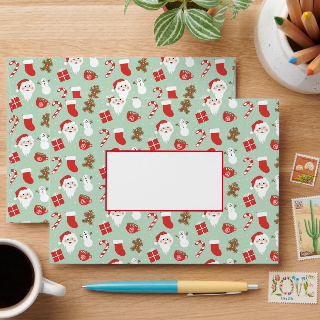 Noël avec boîte d'adresse - Enveloppe (Desk)