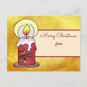 Noël avec une carte postale