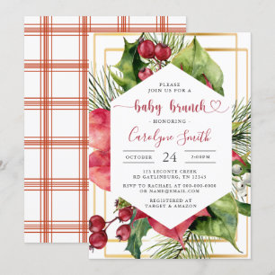 Noël Baby Brunch Invitation