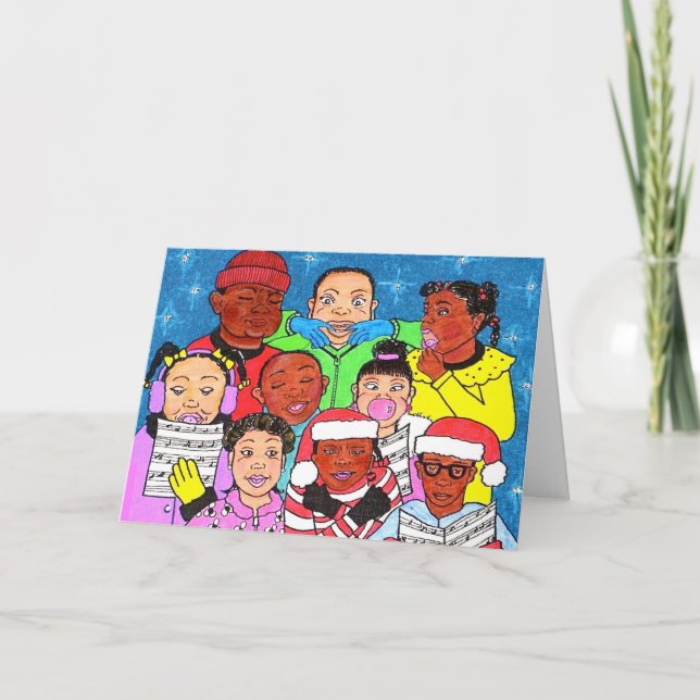 Noël badine la carte de voeux (Devant)