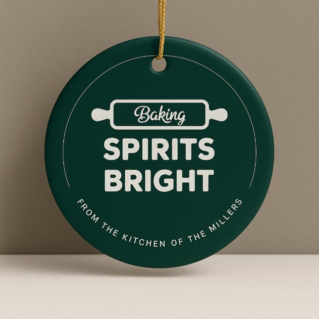 Noël Baking Spirits Bright Kitchen Ornement (Créateur téléchargé)