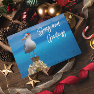 Noël Beach Seas et salutations Seagull Ocean