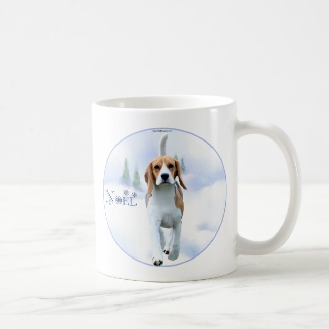 Noel Beagle Mug (Right)