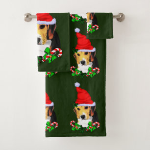Noël beagle Père Noël
