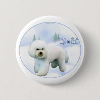 Noel Bichon Frise - Customized 2 Inch Round Button