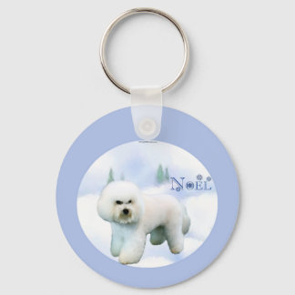 Noel Bichon Frise - Customized Keychain