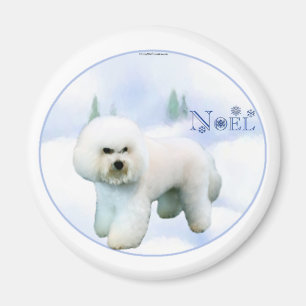 Noel Bichon Frise - Customized Magnet