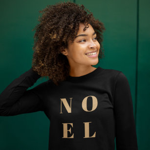 Noel Black and Gold   Trendy Stylish Christmas Sweatshirt