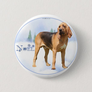 Noel Bloodhound 2 Inch Round Button