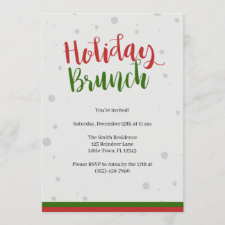 Noël Brunch Invitation