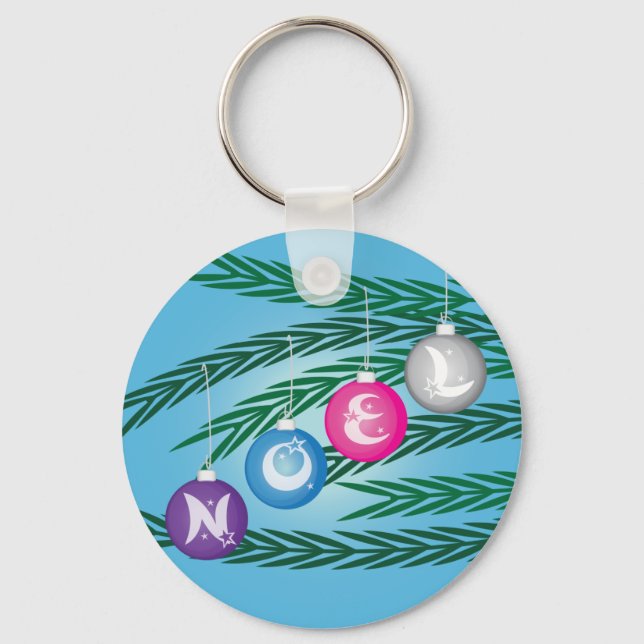 Noel Bulbs Keychain (Front)