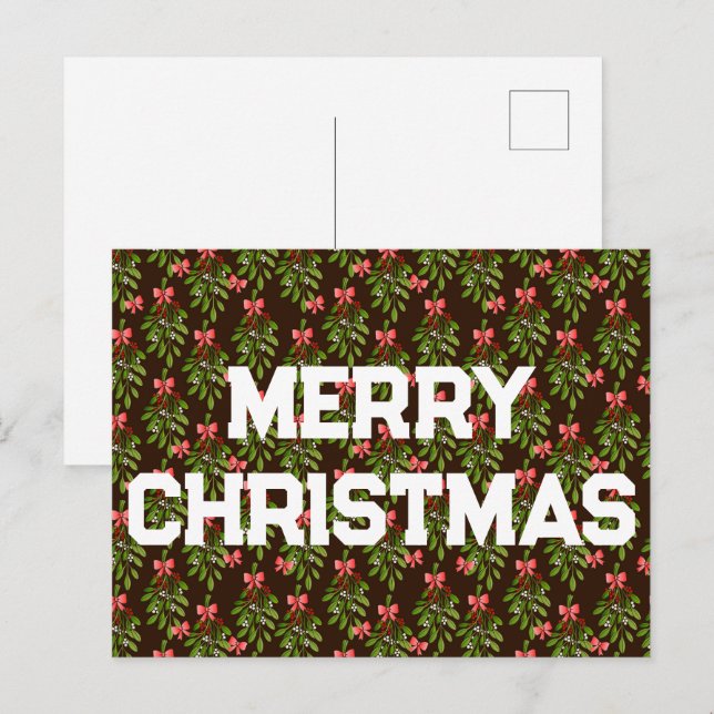 Noël - Carte postale de vacances (Devant / Derrière)