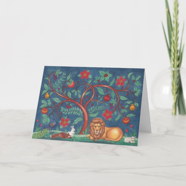Noël ~ Cartes de voeux de l'arbre de vie (Devant)