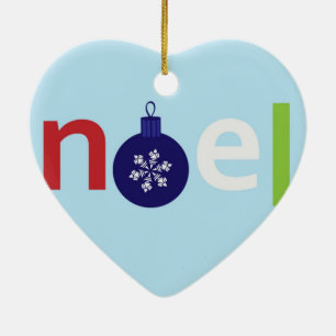 Noel Ceramic Ornament