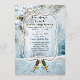 Noël Champagne Brunch Invitation