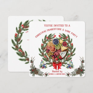 Noël Charcuterie et Vin Party Invitation