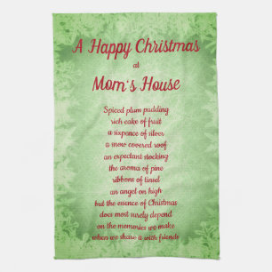 Noël chez Great Mom's House Serviettes de cuisine