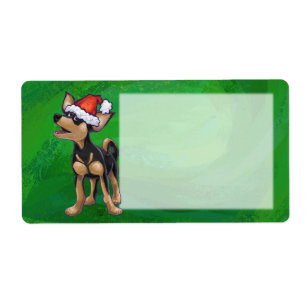 Noël Chihuahua sur vert