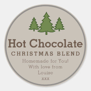 Noël Chocolat chaud do-it-yourself autocollant cad