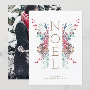 Noel Christmas Photo Personalized Winter Invitation