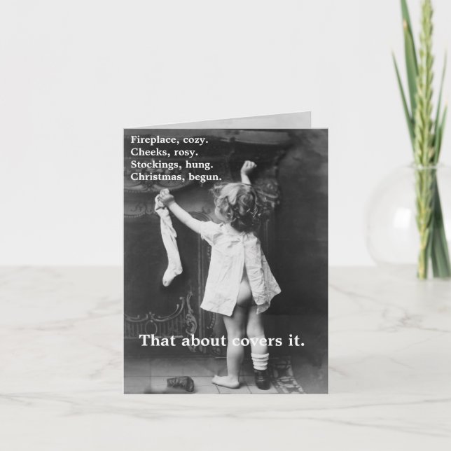 Noël commencé - carte de note (Devant)