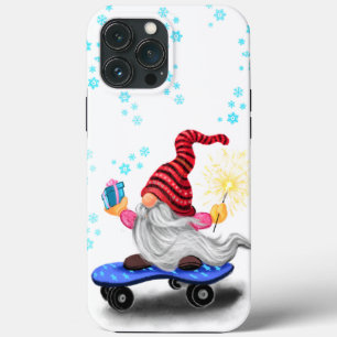 Noël coque iphone cadeau patineur cadeau Gnome ave