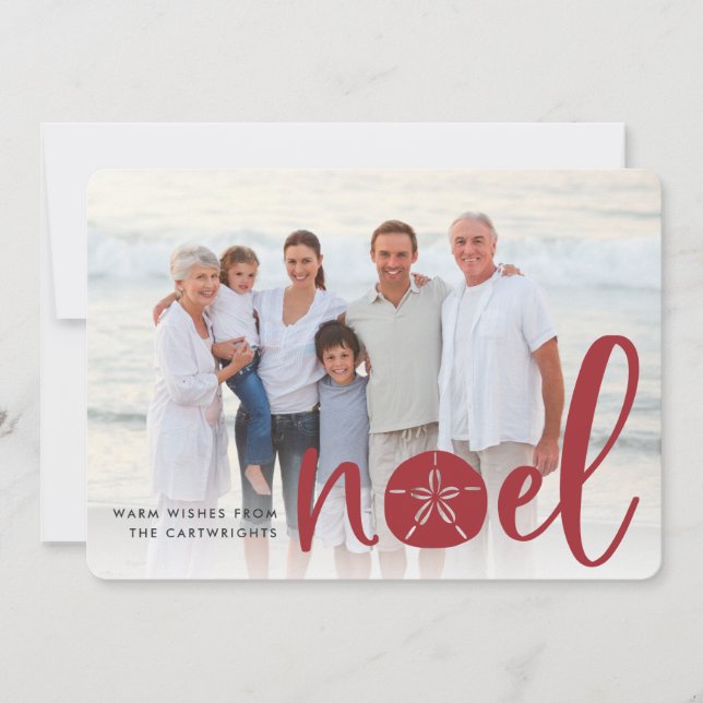 Noel côtier | Carte photo de vacances (Devant)