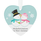 Noël couché des hommes de neige