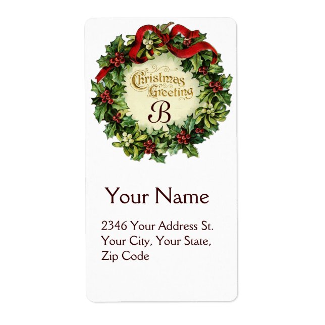 NOËL COURONNE AVEC MISTLETOES ET BERRIES SAINES (Devant)