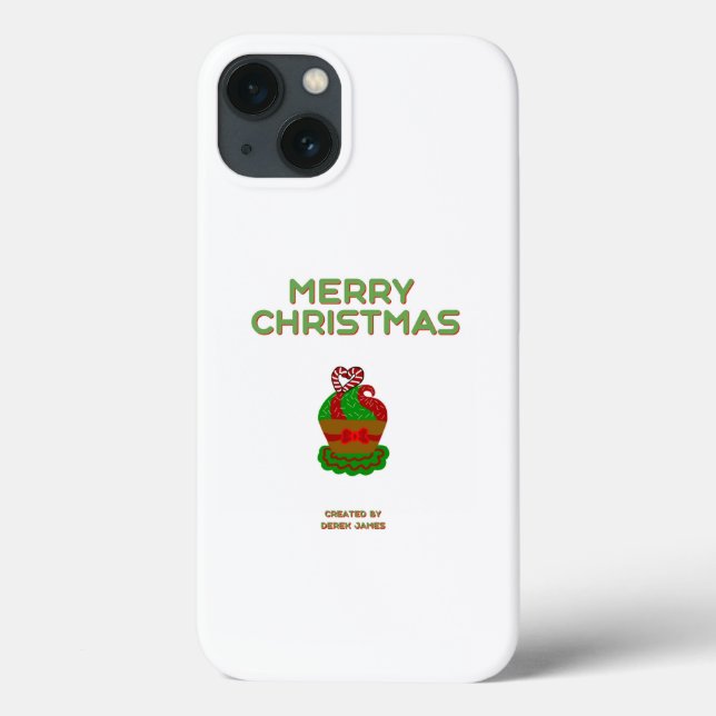 Noël Cupcake Apple iPhone 13 Coque (Verso)