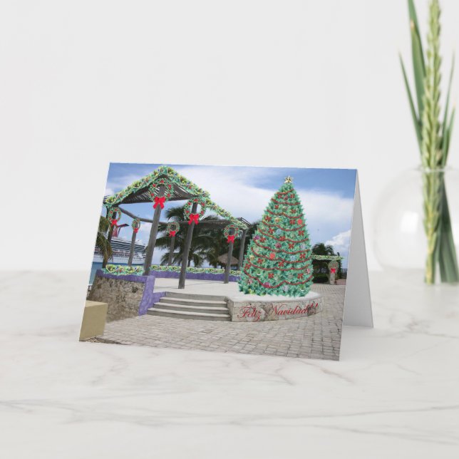 Noël dans la carte de port (Devant)